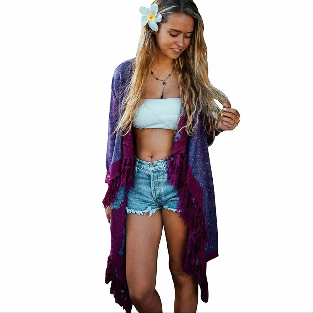 Reversible Boho Cardigan - Picture 2 of 5